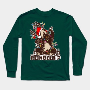 Bear, deer, drunken reinbeer? Long Sleeve T-Shirt